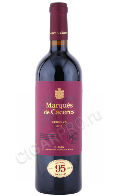 вино marques de caceres reserva rioja doc 0.75л
