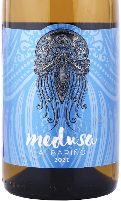 этикетка вино medusa albarino 0.75л