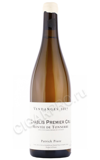 вино patrick piuze chablis premier cru montee de tonnerre 2017г 0.75л