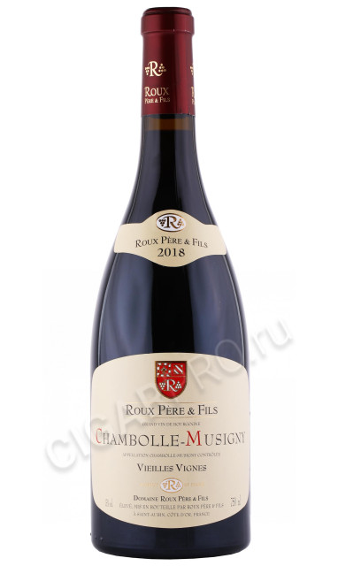 вино roux pere et fils chambolle musigny vielles vignes 0.75л