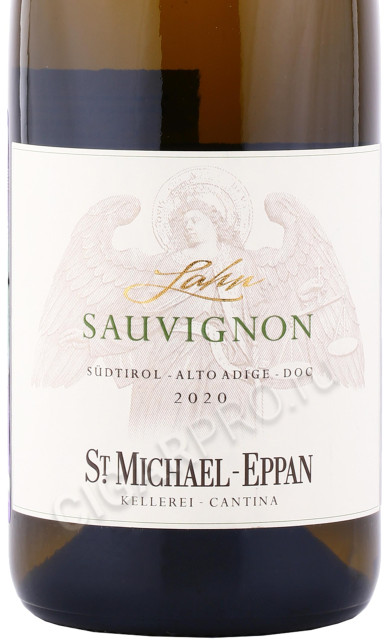 этикетка вино san michele appiano lahn sauvignon 0.75л