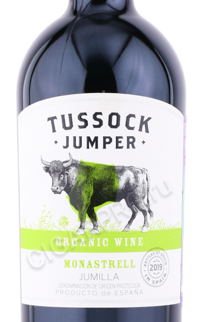 этикетка вино tussock jumper monastrell 0.75л