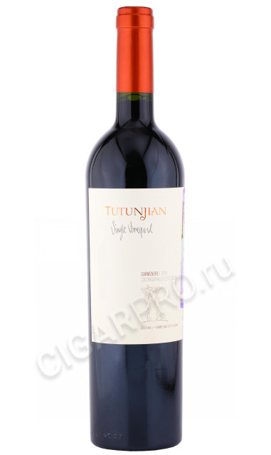 вино tutunjian single vineyard carmenere 0.75л