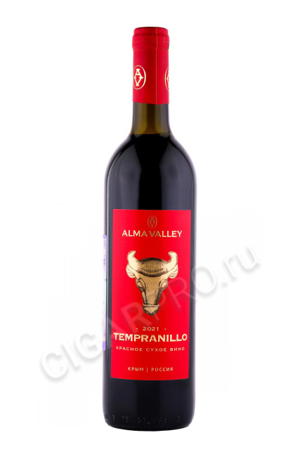 российское вино alma valley tempranillo 0.75л