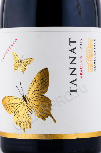 этикетка вино alpha estate tannat 0.75л