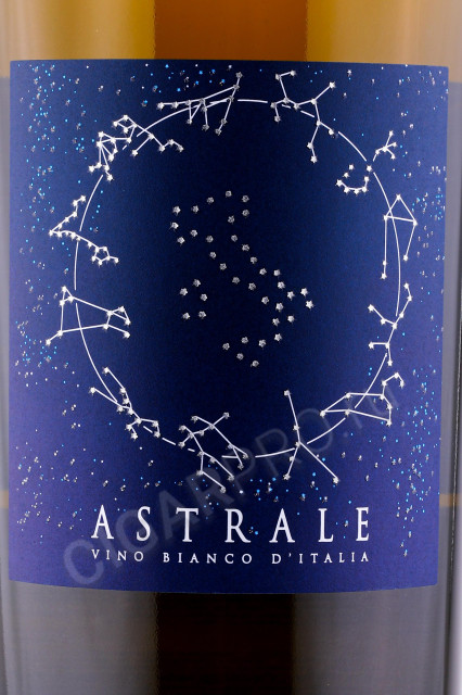 этикетка вино astrale bianco 1.5л