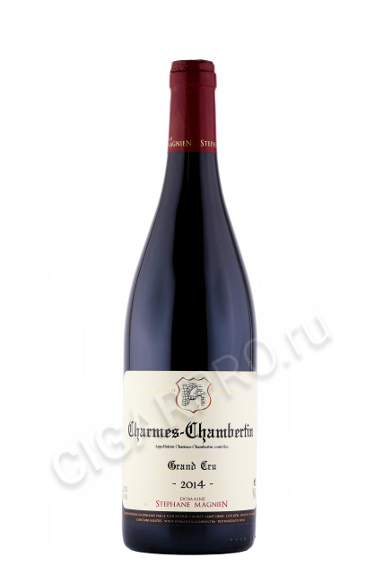 вино domaine stephane magnien charmes chambertin grand cru 2014г 0.75л