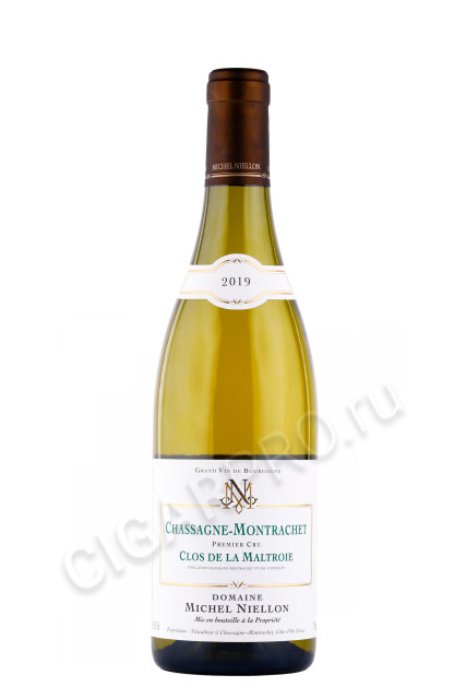 вино chassagne montrachet premier cru clos de la maltroie 2019 0.75л