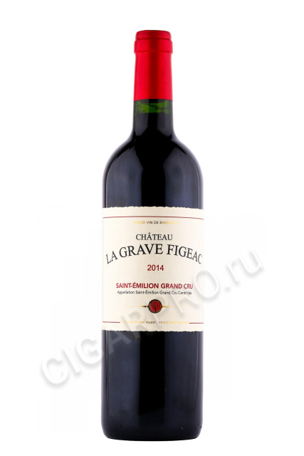 вино chateau la grave figeac saint emilion grand cru aoc 0.75л