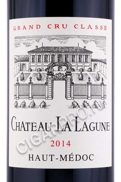 этикетка вино chateau la lagune grand cru 2014 0.75л