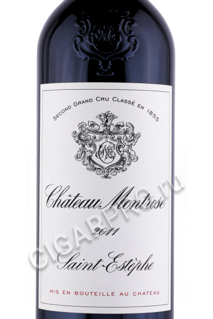 этикетка французское вино chateau montrose saint-estephe 0.75л