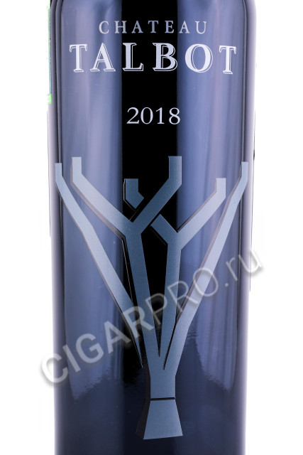 этикетка вино chateau talbot 2018 0.75л