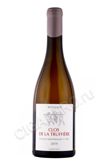 вино domaine benoit ente puligny montrachet 1er cru clos de la truffiere 2019 0.75л