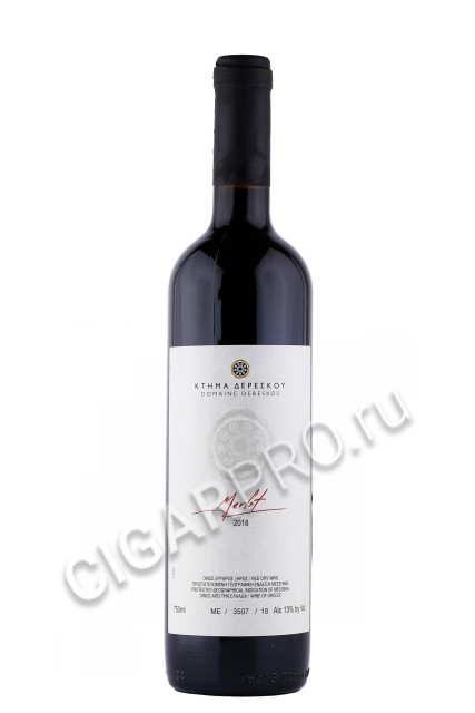 вино domaine dereskos merlot 0.75л