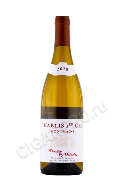 вино domaine des malandes chablis premier cru montmains 0.75л