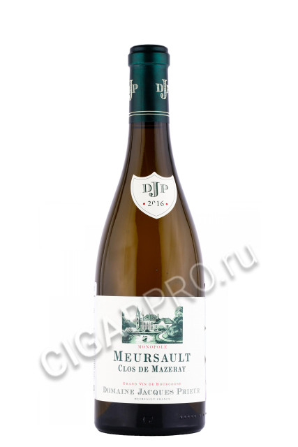 французское вино domaine jacques prieur meursault clos de mazeray 0.75л