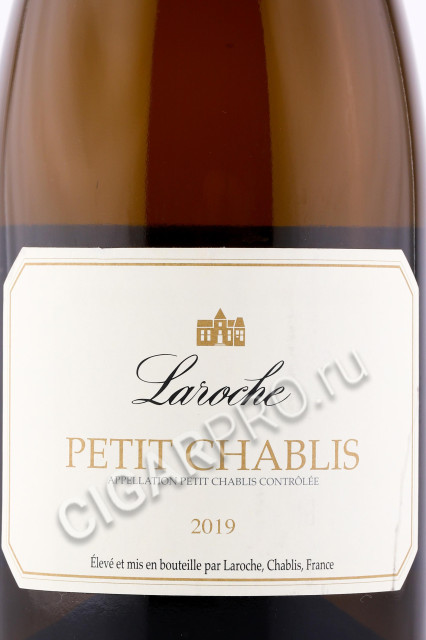 этикетка вино domaine laroche petit chablis 0.75л