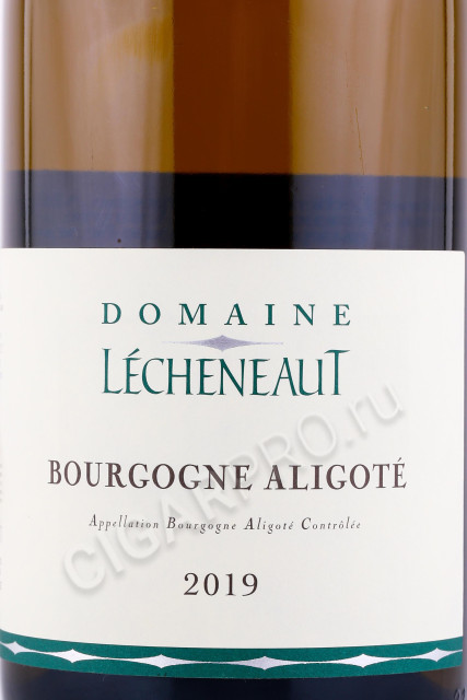 этикетка вино domaine lecheneaut bourgogne aligote 0.75л