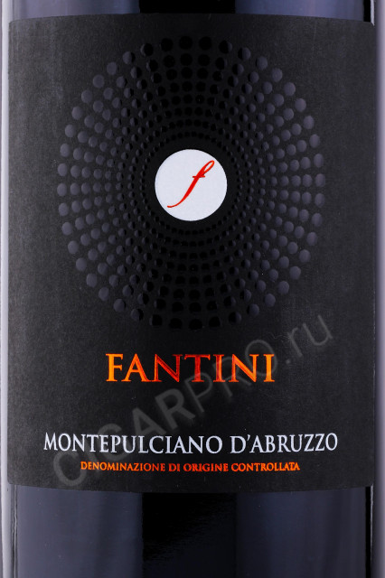 этикетка вино fantini montepulciano d abruzzo 1.5л