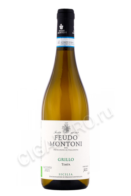 вино feudo montoni della timpa grillo sicilia 0.75л