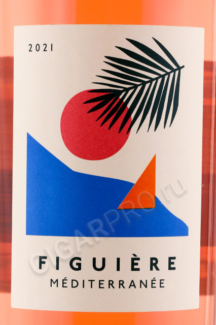 этикетка вино figuiere mediterranee 1.5л