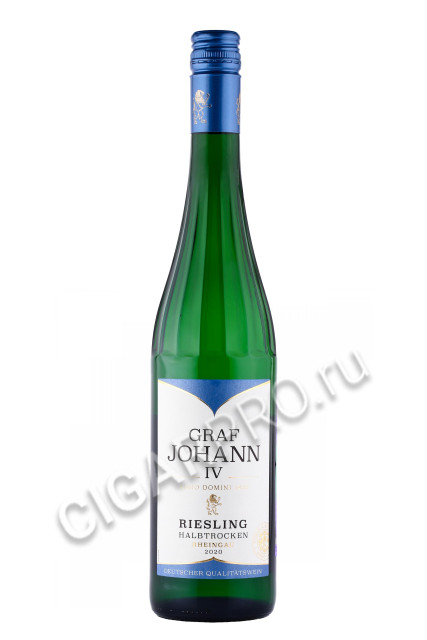 вино graf johann iv riesling halbtrocken 0.75л