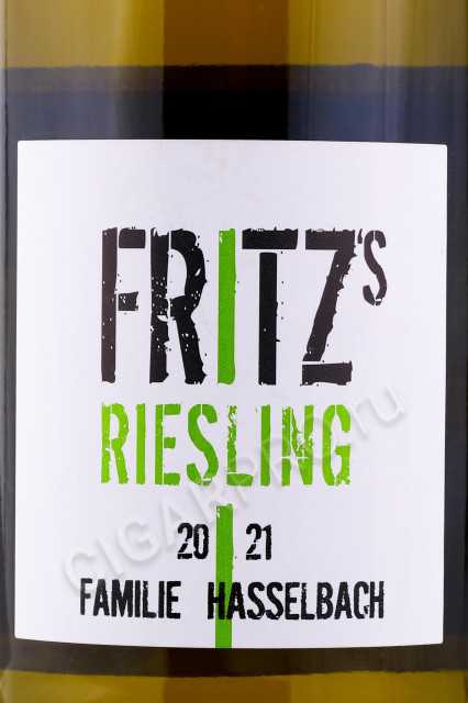 этикетка вино gunderloch fritzs riesling qualitatswein rheinhessen 0.75л