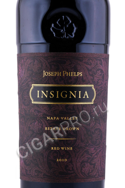 этикетка вино joseph phelps insignia 2010 0.75л