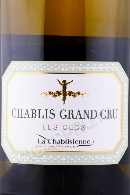 этикетка вино la chablisienne chablis grand cru aoc les clos 0.75л