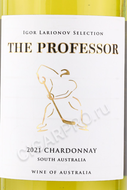 этикетка вино larionov the professor chardonnay 0.75л