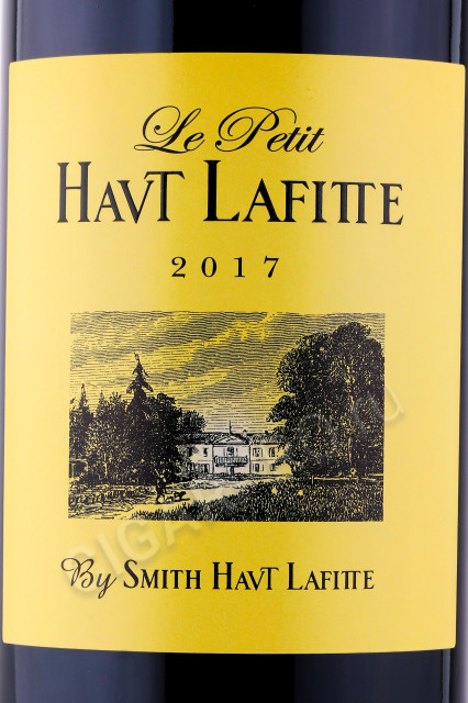 этикетка вино le petit haut lafitte pessac leognan 2017 0.75л