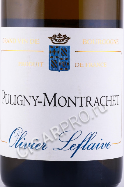 этикетка olivier leflaive freres puligny montrachet 2018 вино оливье лефлев фрер пюлиньи монраше 2018г 0.75л