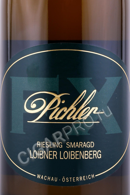 этикетка вино pichler riesling smaragd loibner loibenberg riesling smaragd 0.75л
