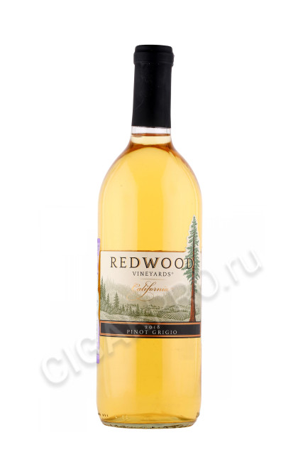 американское вино redwood vineyards pinot grigio 0.75л