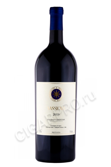 вино sassicaia bolgeri sassicaia 2019 3л