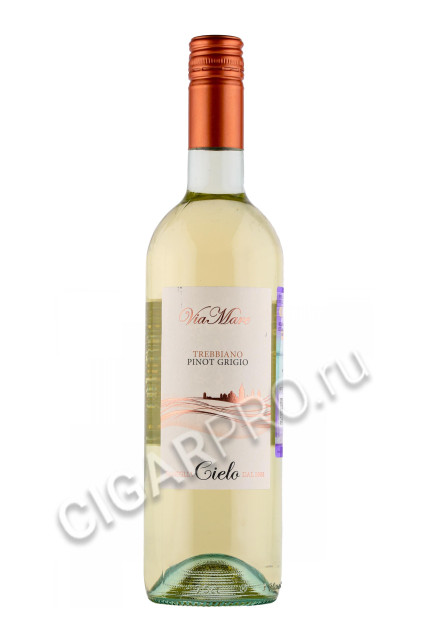 вино trebbiano pinot grigio cielo 0.75л