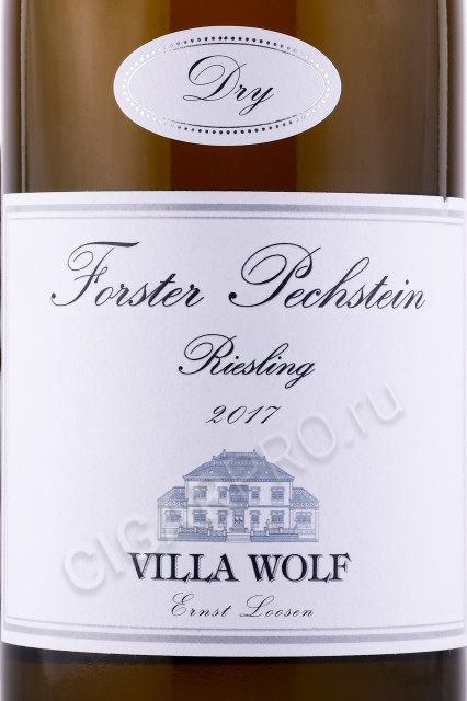 этикетка вино villa wolf forster pechstein riesling 0.75л