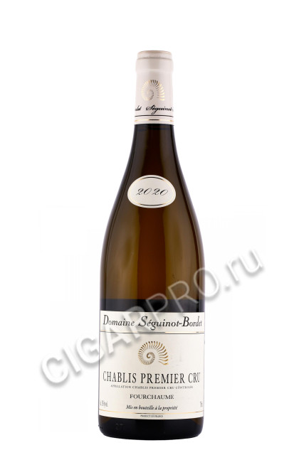 вино domaine seguinot bordet chablis 1er cru fourchaume 0.75л