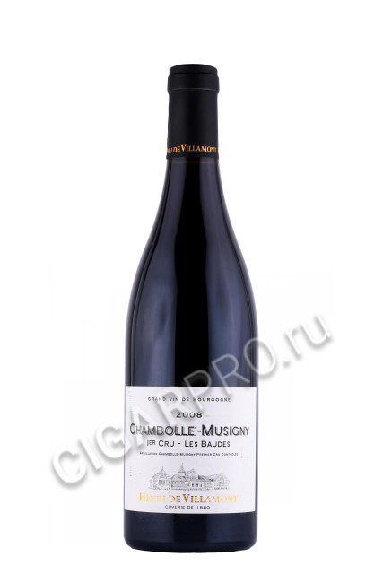 вино henri de villamont chambolle musigny 1 er cru aoc 0.75л