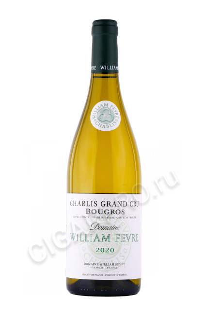 вино william fevre chablis grand cru bougros 2020 0.75л