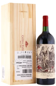 Вино Катена Сапата Мальбек Архентино 2020г 1.5л в деревянной упаковке