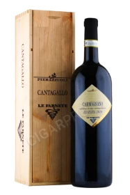Вино Ле Фарнете Карминьяно Ризерва 1.5л в деревянной упаковке