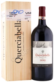 Вино Кверчабелла Кьянти Классико 2019г 3л в деревянной упаковке