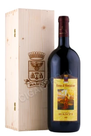 Вино Банфи Россо ди Монтальчино Тоскана 2020г 1.5л в подарочной упаковке