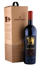 Вино Алма Велли Каберне Совиньон Резерв 1.5л в подарочной упаковке