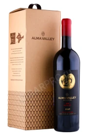 Вино Алма Велли Мерло Резерв 1.5л в подарочной упаковке