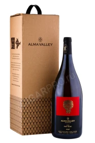 Вино Алма Велли Пино Блан Резерв 1.5л в подарочной упаковке