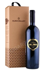 Вино Алма Велли Альма Резерв 1.5л в подарочной упаковке