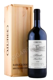 Вино Черетто Бароло Брикко Рокке 2016г 1.5л в деревянной упаковке