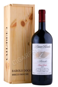 Вино Черетто Бароло Брикко Рокке 2007г 1.5л в деревянной упаковке